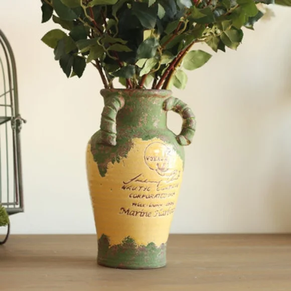 Vintage-antique retro old  three ears flower Pitcher/Vase - Picture 3 of 10